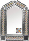 tin mirror with San Miguel de Allende tiles
