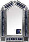 tin mirror with mexican fabricated tiles