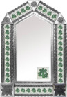 tin mirror with mexican traditional tiles