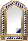 tin mirror with copper frame with mexican classic colonial tile
