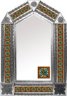 tin mirror with Guanajuato tiles