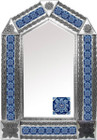 tin mirror with colonial hacienda tiles