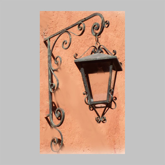 colonial outdoor wall iron lantern