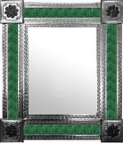 mexican mirror with traditional tiles