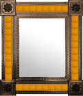 mexican wall mirror manufactured frame
