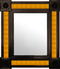 manufactured mexican wall mirror with tiles