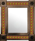 mexican wall mirror created frame