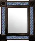 countryside mexican mirror decorated with tiles