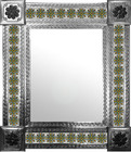 mexican mirror with old world tiles