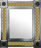 mexican mirror with Guanajuato tiles