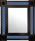 hacienda mexican mirror decorated with tiles