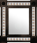 colonial mexican mirror decorated with tiles