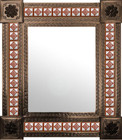 mexican mirror rustic frame