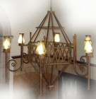 forged iron chandelier