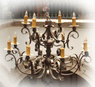 wrought iron chandelier