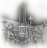 old country iron chandelier