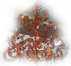 old european iron chandelier