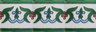 handcrafted talavera tiles blue green