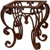 traditional forged iron table base