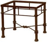 rustic forged iron table base