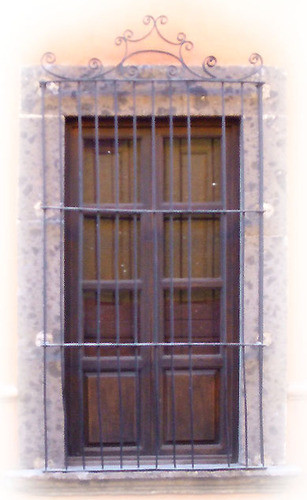 Spanish forged iron window guards