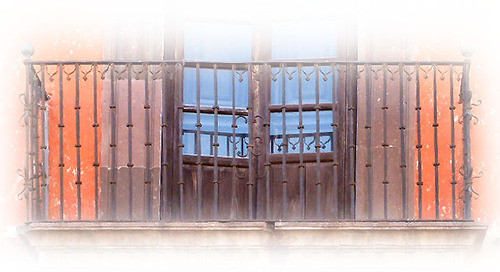 colonial forged iron balcony