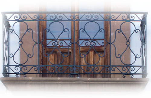 crafted forged iron balcony