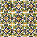 artisan crafted Mexican tiles cobalt green