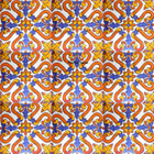 Decorative Mexican Tiles yellow blue white