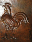 vent hood decorative rooster desing