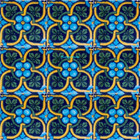 Arabic Mexican tiles blue green