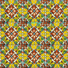 hand painted Mexican tiles terracotta yellow