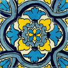 traditional Mexican tile blue yellow