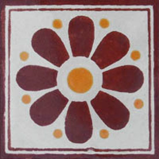 old world Mexican tile terracotta