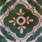 hand crafted Mexican Tile Green