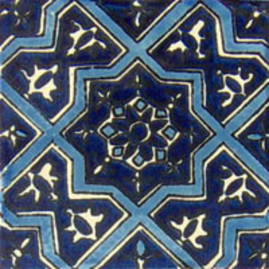 traditional Mexican tile cobalt