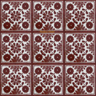Arabic Mexican tiles dark brown