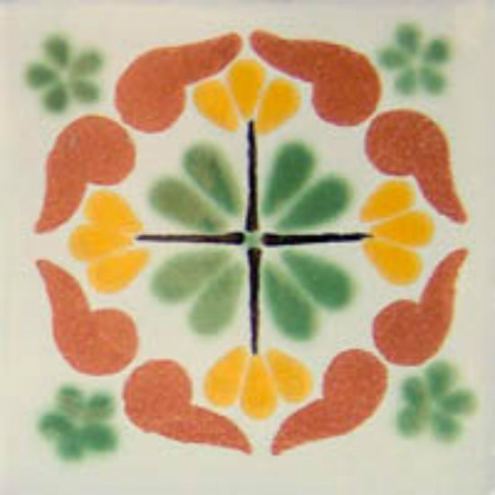 Moorish Mexican tile terracotta