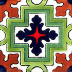 Arabic Mexican tile green cobalt