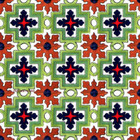 Arabic Mexican tiles green cobalt