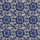 hacienda Mexican tiles blue white