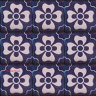colonial Mexican tiles white navy blue