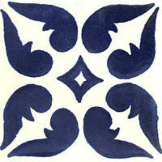 traditional Mexican tile blue
