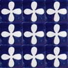 Mexican tiles white cobalt