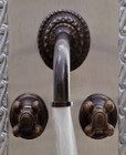 modern bath wall bronze faucet