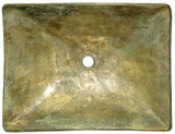 rectangular bronze bath sink