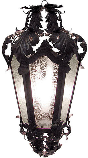rustic tin chandelier