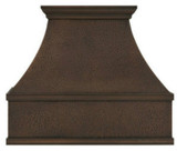 hand hammered copper stove hood