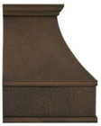 hand hammered copper stove hood traditional