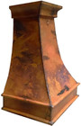 side view of colonial copper vent hood